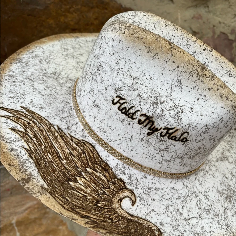 New “Hold your Halo” 6x Serratelli felt hat Sz 7 - Picture 6 of 8